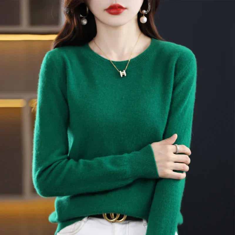 Pull en laine femme doux et chaud pour l'automne et l'hiver 13