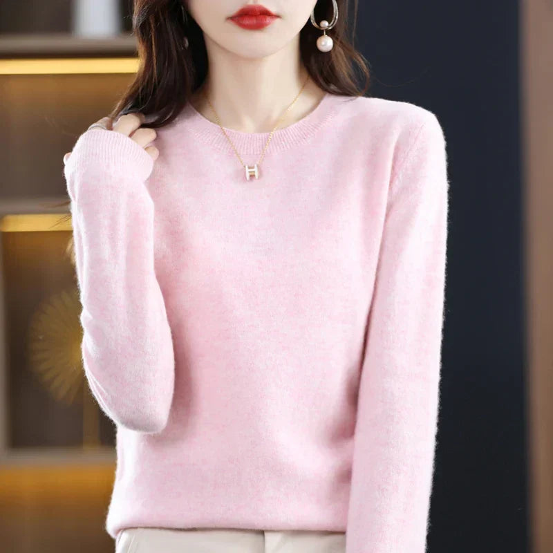Pull en laine femme doux et chaud pour l'automne et l'hiver 17