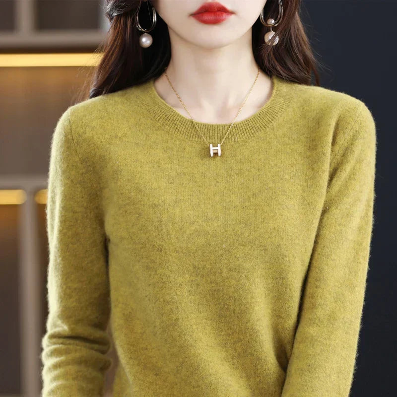 Pull en laine femme doux et chaud pour l'automne et l'hiver 18