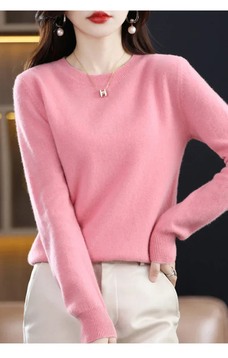 Pull en laine femme doux et chaud pour l'automne et l'hiver 23