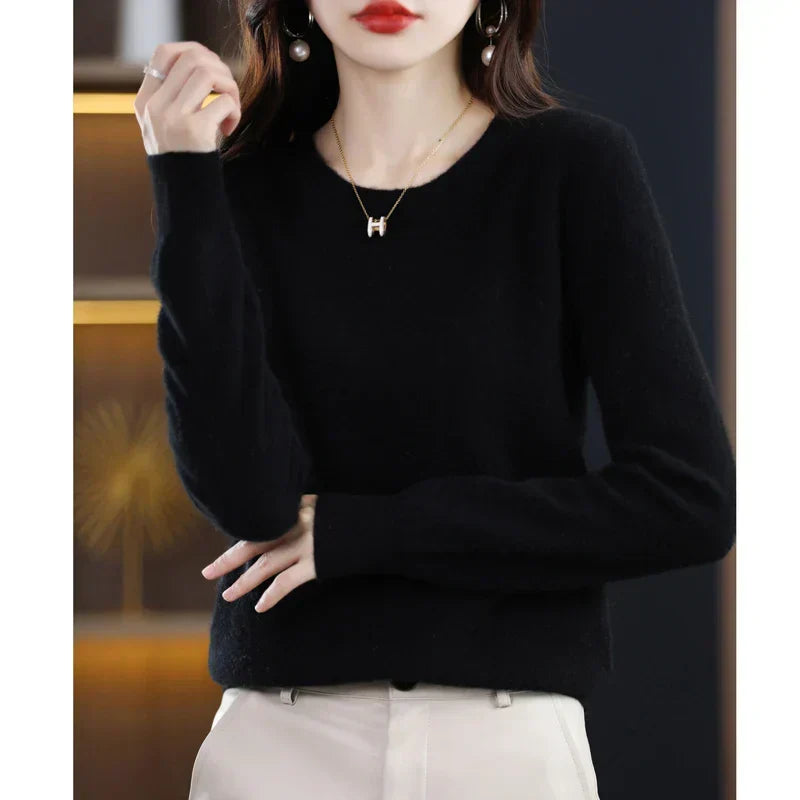 Pull en laine femme doux et chaud pour l'automne et l'hiver 9