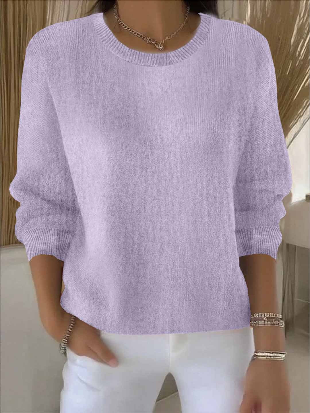 Pull en maille douce femme à coupe fluide 12