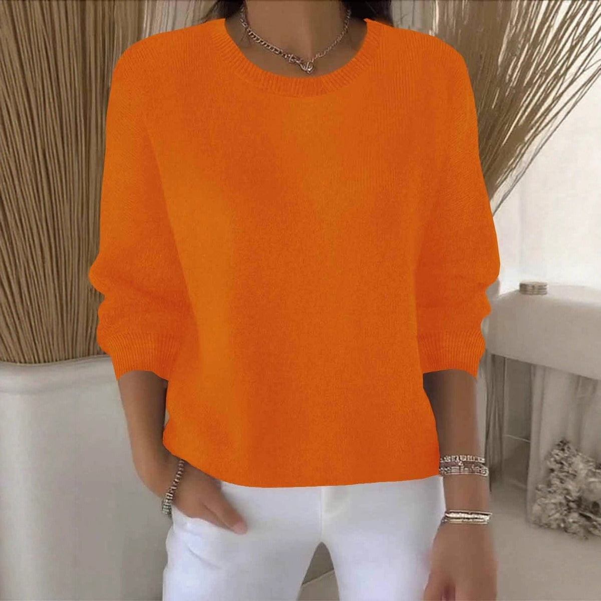 Pull en maille douce femme à coupe fluide 13