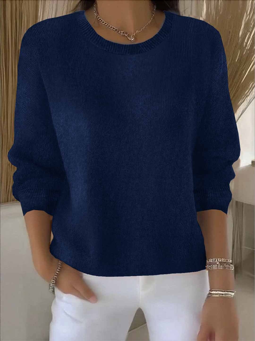 Pull en maille douce femme à coupe fluide 14