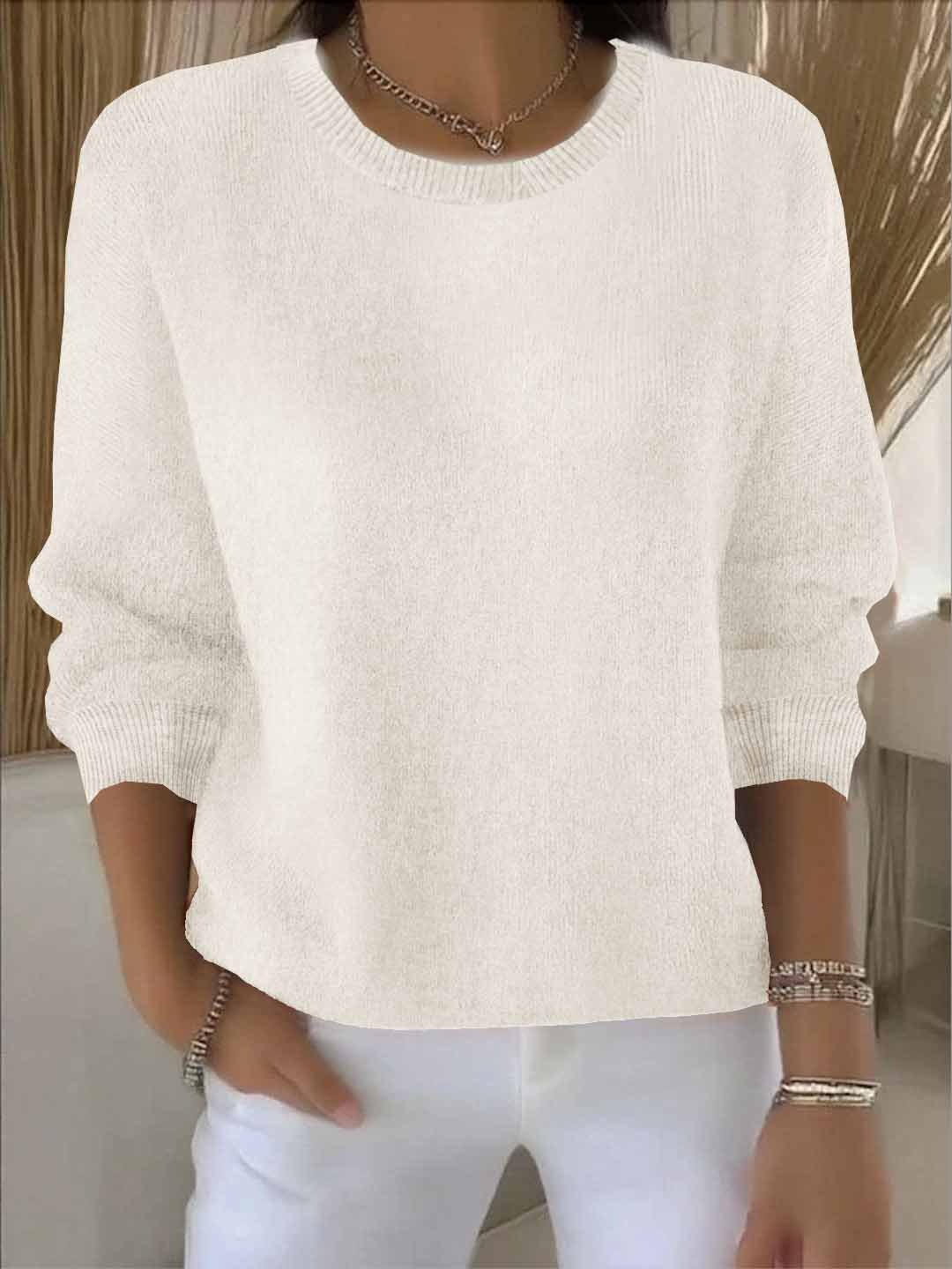Pull en maille douce femme à coupe fluide 2