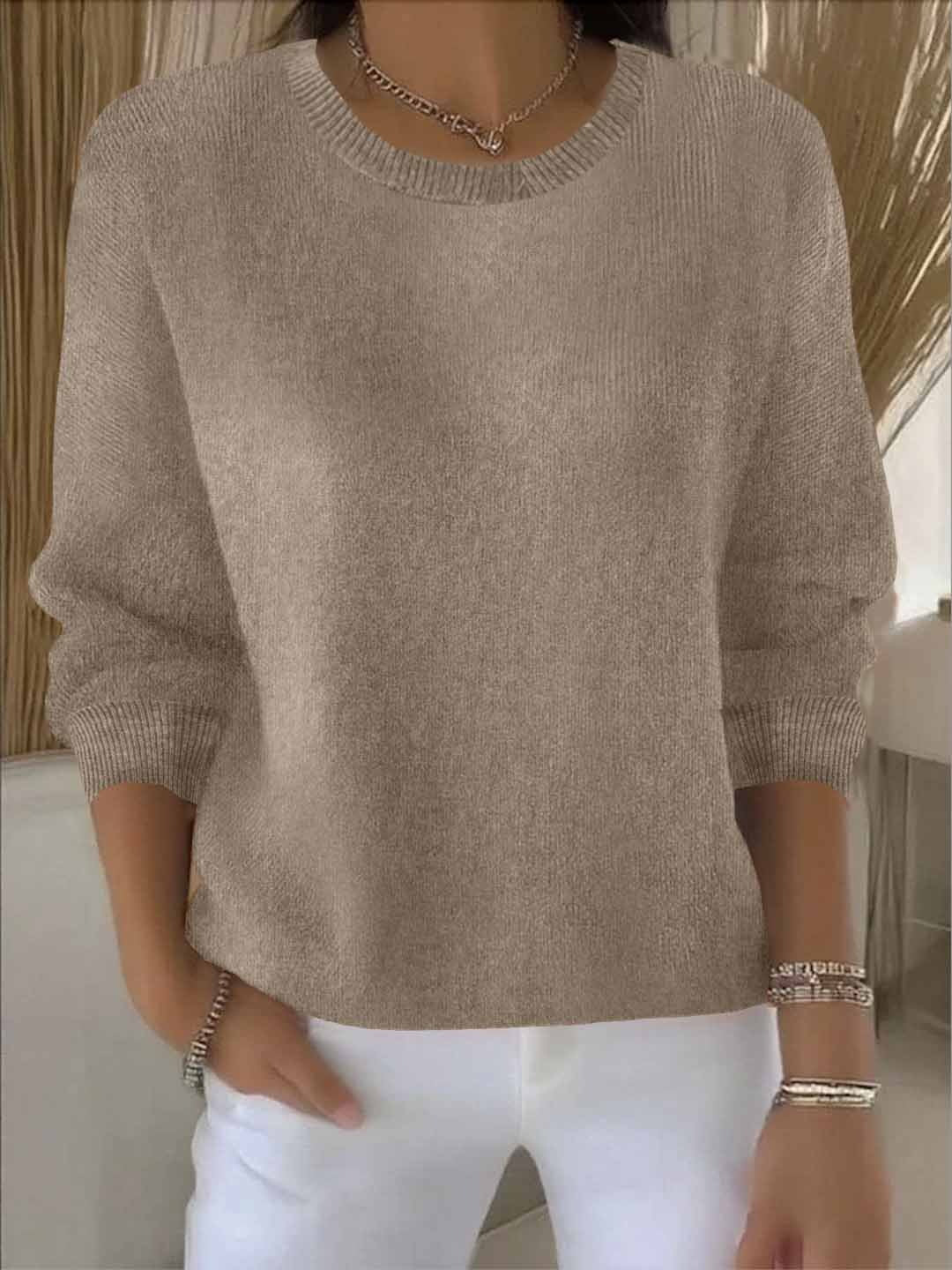 Pull en maille douce femme à coupe fluide 3