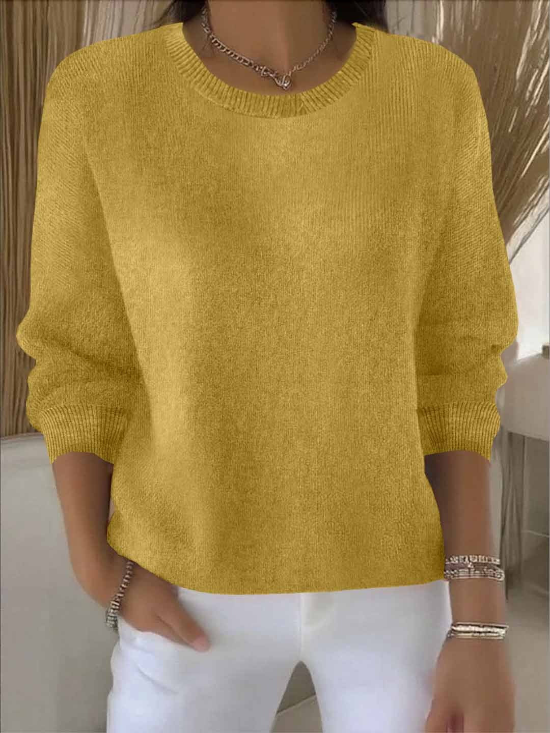 Pull en maille douce femme à coupe fluide 8