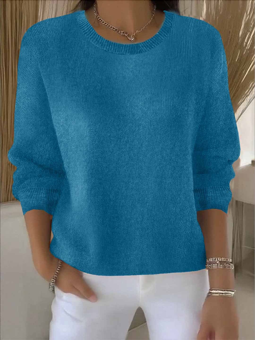 Pull en maille douce femme à coupe fluide 9