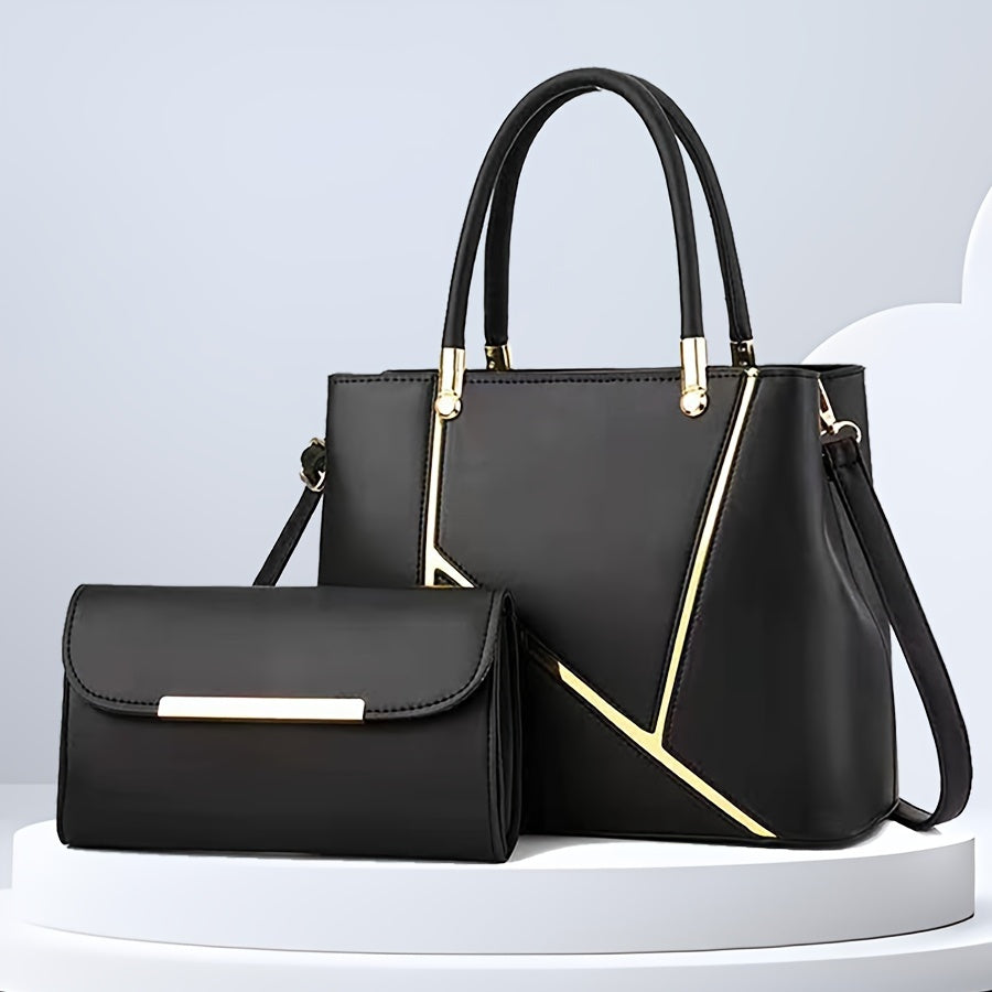 Sac à main femme deux pièces avec pochette assortie 1