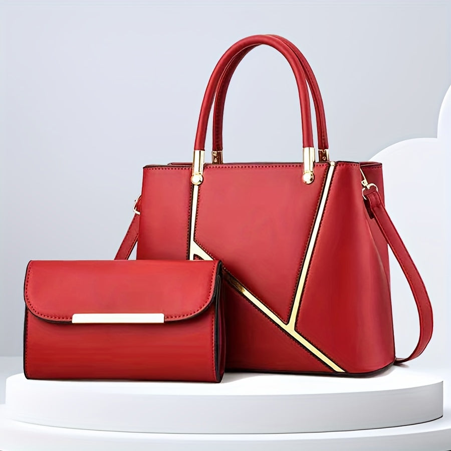 Sac à main femme deux pièces avec pochette assortie 5