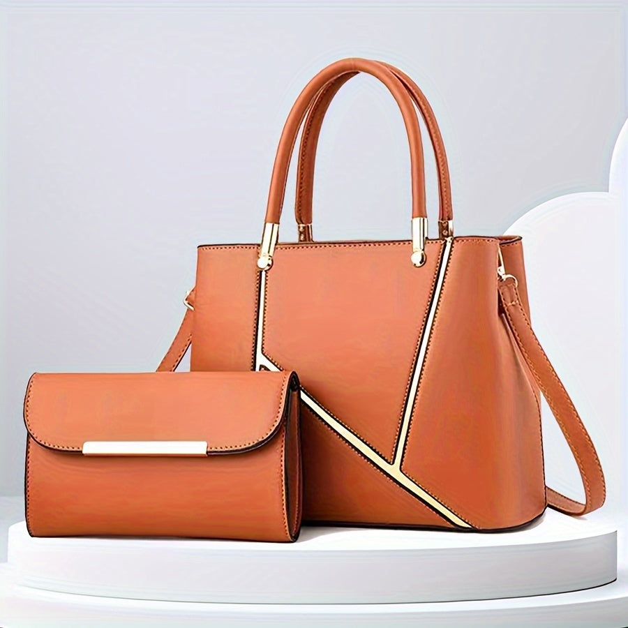 Sac à main femme deux pièces avec pochette assortie 6