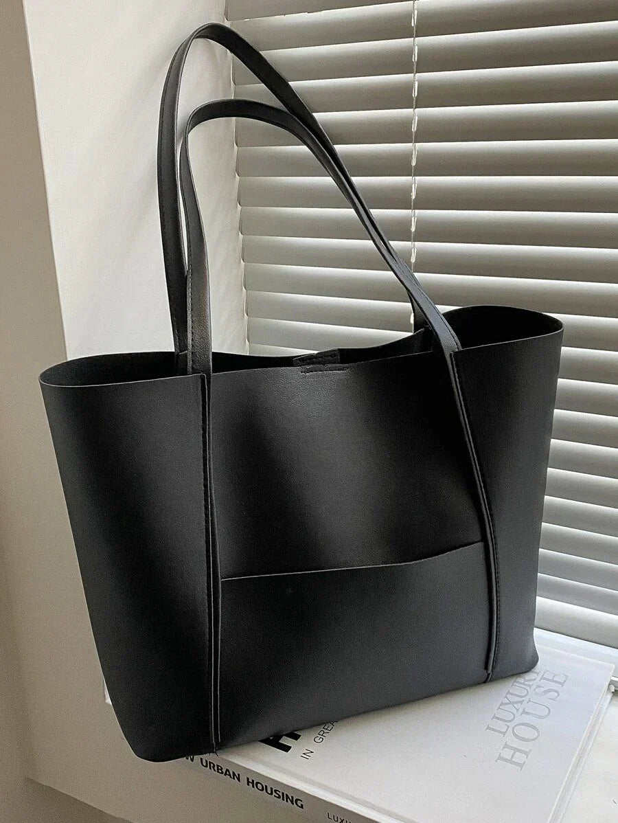 Sac à main femme en cuir avec anse et grande contenance 1