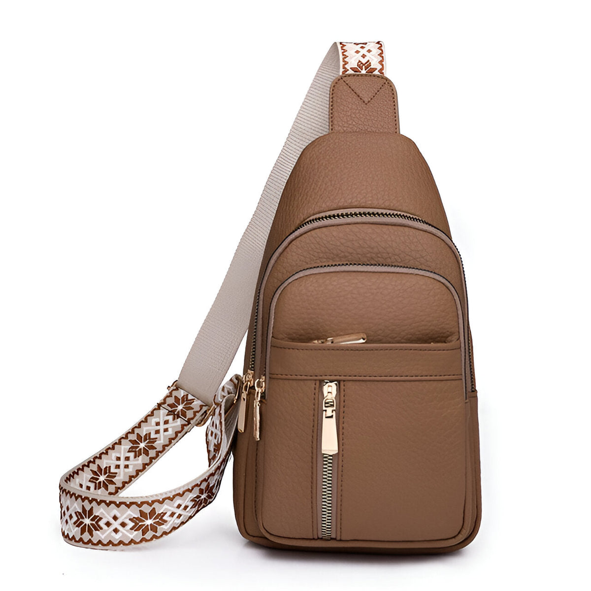 Sac bandoulière femme antivol avec poche RFID et fermetures dissimulées 3