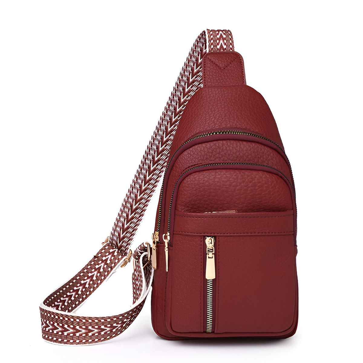 Sac bandoulière femme antivol avec poche RFID et fermetures dissimulées 4