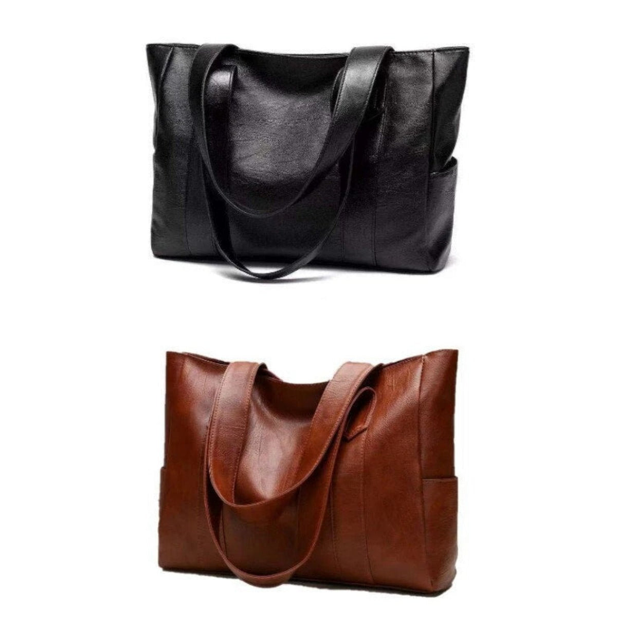 Sac cabas femme grand format avec anses longues et fermeture éclair 4