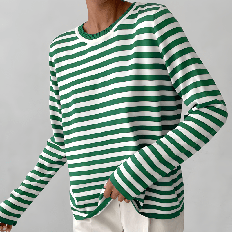 Sweat femme à rayures et coupe ample pour le quotidien 3