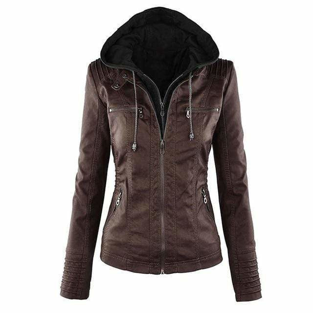 Veste à capuche femme zippée mi-saison 4