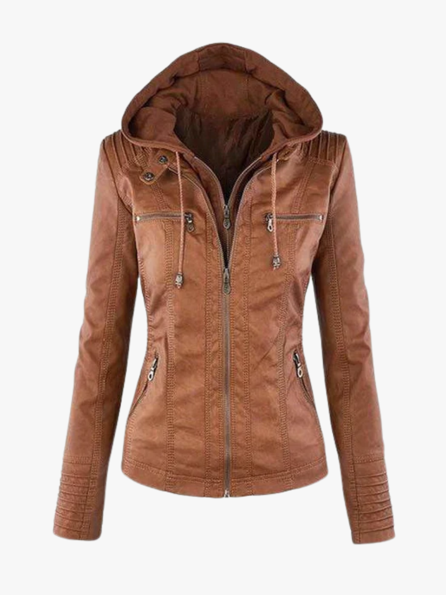 Veste à capuche femme zippée mi-saison 5
