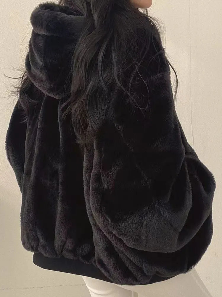 Veste d'hiver femme doublée sherpa à large col et fermeture zippée 6