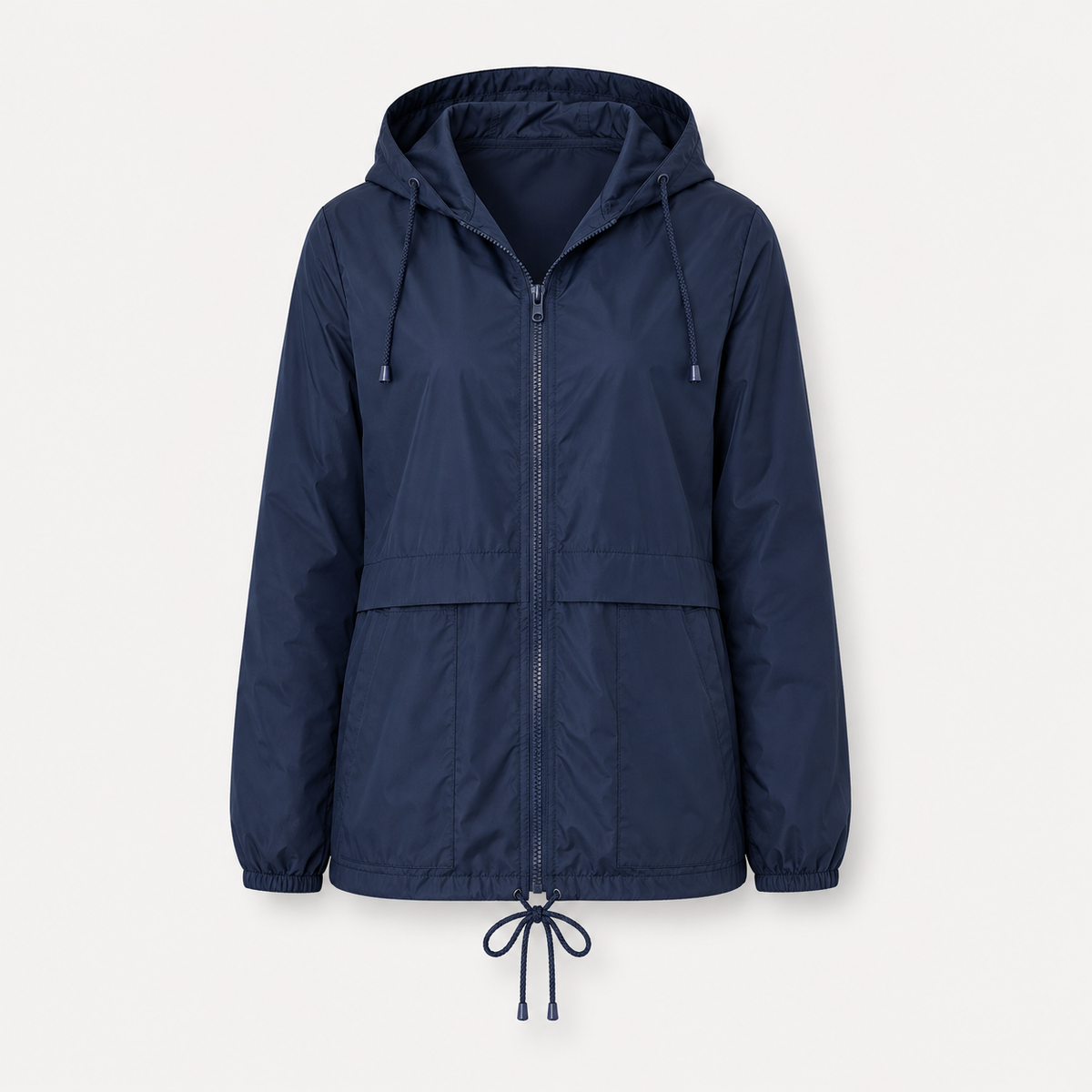 Veste de pluie femme légère et déperlante à capuche avec poches plaquées 5