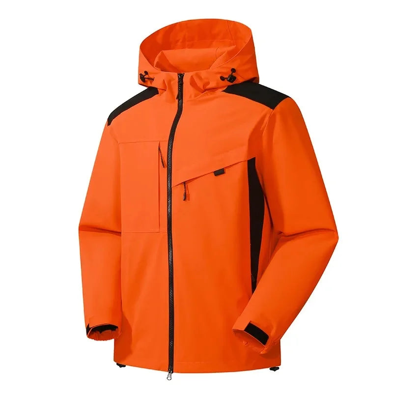 Veste de pluie imperméable femme à capuche, coutures étanchées et poches zippées 6