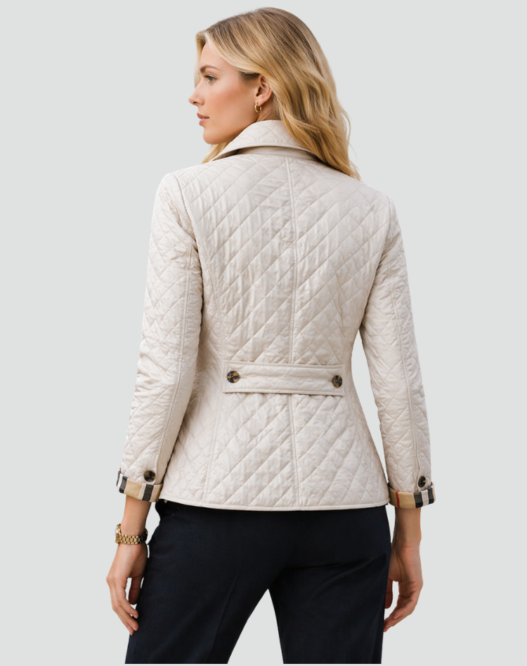 Veste matelassée femme boutonnée à col chemise 9