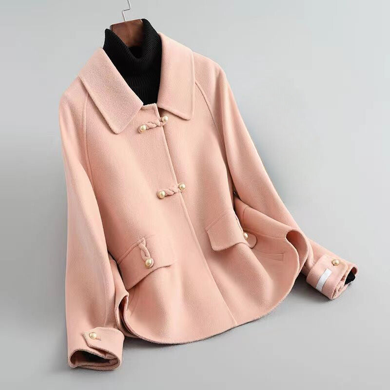 Veste mi-saison femme en maille de coton mélangé à boutons nacrés 3