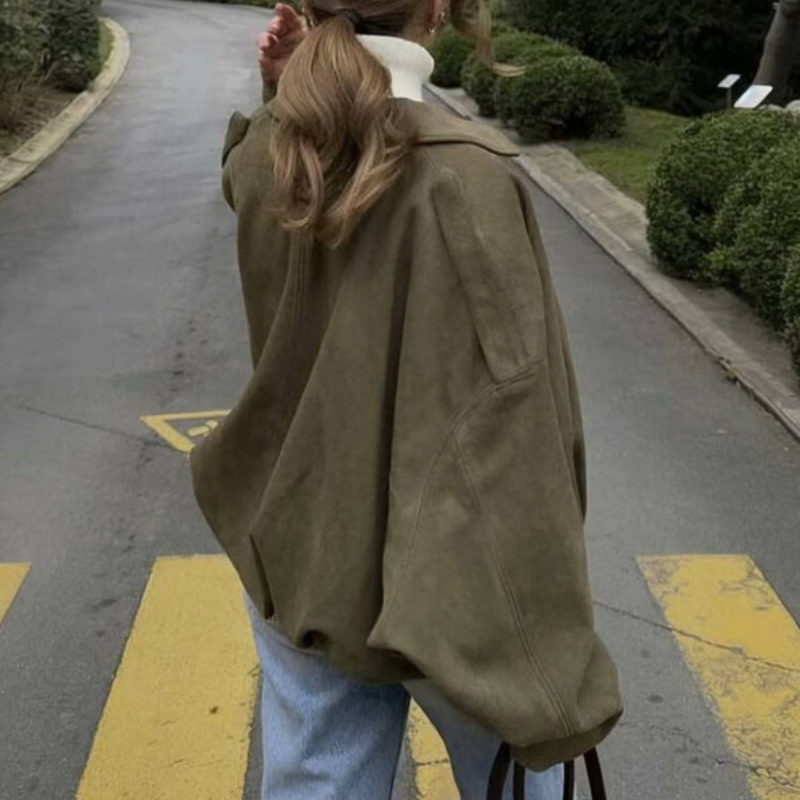 Veste mi-saison femme en polyester à fermeture éclair et col classique 14